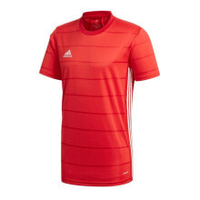 Мужская футболка спортивная красная в полоску для футбола  Adidas Campeon 21 M FT6763 T-shirt