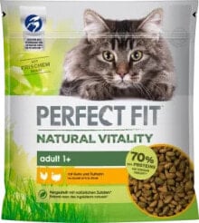 Trockenfutter Katze mit Huhn & Truthahn, natural vitality, Adult, 650 g