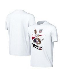 Nike big Boys and Girls White USMNT Mascot T-shirt