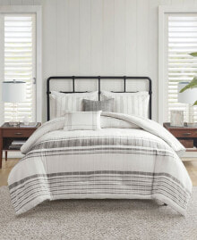 Harbor House morgan Jacquard Cotton 5-Pc. Duvet Cover Set, Full/Queen