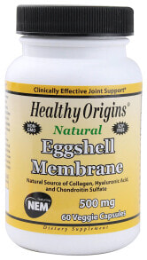 Витамины и БАДы для мышц и суставов healthy Origins Eggshell Membrane Комплекс с коллагеном, гиалуроновой кислотой и сульфатом хондроитина для поддержки суставов 120 капсул