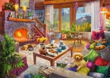 Ravensburger Puzzle 1000 elementów Przytulny pokój