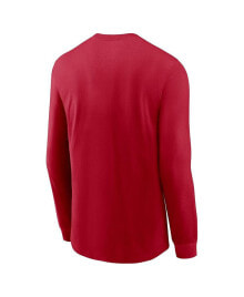 Nike men's Scarlet San Francisco 49ers 2023 NFC Champions Iconic Long Sleeve T-shirt