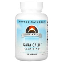Аминокислоты Source Naturals, GABA Calm, ГАМК, 120 таблеток для рассасывания