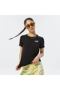Ess+ Embroidery - Kadın Siyah Spor T-shirt - 848331 01