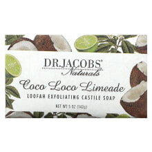 Loofah Exfoliating Castile Bar Soap, Coco Loco Limeade, 5 oz (142 g)