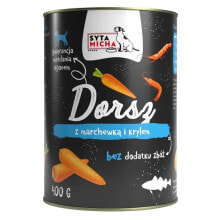 SYTA MICHA Cod with carrot and krill wet food for dog 400g