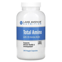 Аминокислоты Lake Avenue Nutrition, аминокислоты, 240 растительных капсул