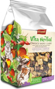 Купить наполнители и сено для грызунов Vitapol: Vitapol Vita Herbal dla gryzoni i królika, owoce z sadu i lasu, 150g