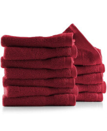 Hearth & Harbor bath Towel Collection, 100% Cotton Luxury Set of 12 Multipurpose Wash Cloths