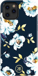 Kingxbar Kingxbar Blossom etui ozdobione oryginalnymi Kryształami Swarovskiego iPhone 12 mini wielokolorowy (Gardenia)