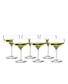 Holmegaard cabernet 9.9 oz Coupe Cocktail Glasses, Set of 6