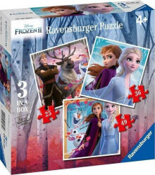 Детские развивающие пазлы ravensburger Puzzle 3w1 Frozen 2