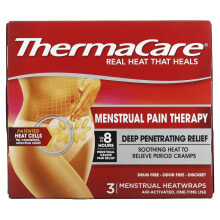 Болеутоляющие и противовоспалительные средства ThermaCare, Mentrual Pain Therapy, 3 менструальных обертывания