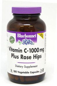 Витамин С bluebonnet Nutrition Витамин C 1000 плюс шиповник  180 Растительные капсулы