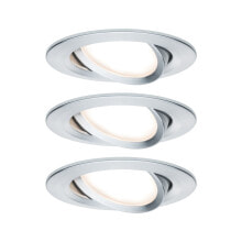 Встраиваемые светильники Комплект встраиваемых светодиодных светильников Paulmann Premium Slim Coin 93903 LED 3x6.8W