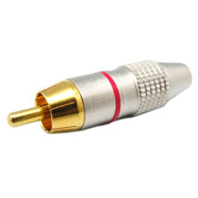 EUROCONNEX Ma Professional Gold Metal R Linia Roja RCA Connector