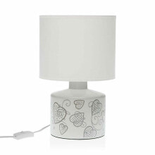 VERSA Cozy Hearts Ceramic 22.5x35x22.5 cm Table Lamp