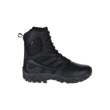 Спортивная одежда, обувь и аксессуары мужские ботинки треккинговые высокие демисезонные черные кожаные Merrell Moab 2 8 Response WP