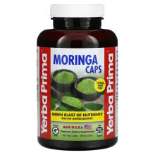 Суперфуды yerba Prima, Moringa Caps, 400 mg, 180 Veg Caps