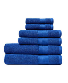 Lacoste Home lacoste Heritage Anti-Microbial Supima Cotton 6 Piece Bundle Towel Set