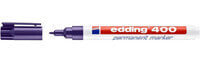 EDDING 400 - Purple - Bullet tip - Plastic - 1 mm - Cardboard - Glass - Leather - Metal - Plastic - Wood