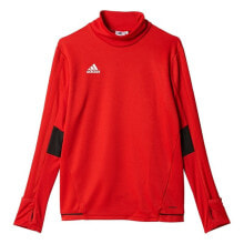 Толстовка adidas Tiro 17 TRG TOP JR BQ2754 красный