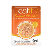 CATIT Divine Shreds chicken with salmon & pumpkin