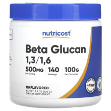 Beta Glucan 1,3/1,6, Unflavored, 500 mg, 3.5 oz (100 g)