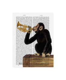 Trademark Global fab Funky Monkey Playing Trumpet Canvas Art - 27