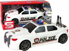 LeanToys Auto Sportowe Policja 1:16 Biały Dźwięk