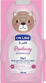 On Line Le Petit Marshmallow Foam Увлажняющая гель-пенка 3в1 для мытья тела, волос и лица с ароматом зефира 350 мл