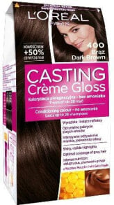 Loreal Paris Casting Creme Gloss 400 Безаммиачная крем-краска для волос, оттенок каштановый