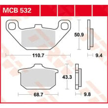 TRW Allround Organic Standard Kawasaki El 250 Eliminator 88 Front Brake Pads