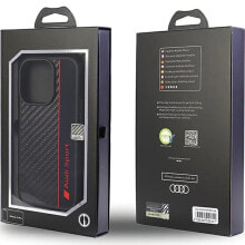 AUDI Carbon Fiber Stripe iPhone 14 Pro 6.1 Austpupcip14Pr8D1Bk phone case