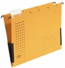 Elba hanging folder A4 Chic with linen sides, yellow (EB1019)