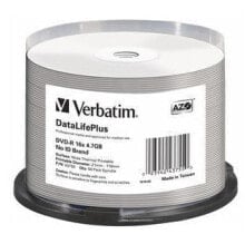 Диски и кассеты Verbatim DataLifePlus 4,7 GB DVD-R 50 шт 43755