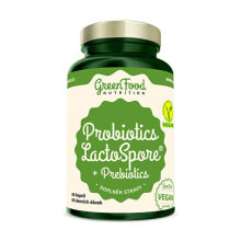Пребиотики и пробиотики probiotics LactoSpore + Prebiotics Пробиотический комплекс с пребиотик инулином 15 млрд КОЕ 60 капсул