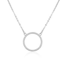 Колье Dazzling silver necklace with zircons AGS1169 / 47