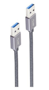 ShiverPeaks Basic-S - 2 m - USB A - USB A - USB 3.2 Gen 2 (3.1 Gen 2) - 10000 Mbit/s - Grey