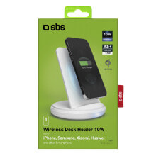 SBS TEWIRDESKQI10W - Indoor - USB - 12 V - Wireless charging - White
