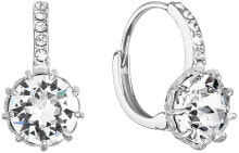 Женские ювелирные серьги charming silver earrings with Swarovski 31302.1