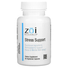 Растительные экстракты и настойки ZOI Research, Stress Support, 60 Vegetarian Capsules
