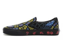 Купить женская обувь Vans: Стильные слипоны Vans Disney x Vans Slip-On VN0A4BV3TA5 Disney/迪士尼 - черно-желтые