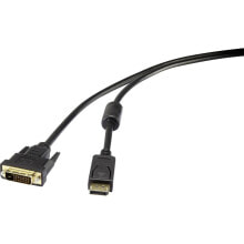 Renkforce RF-3301142 - 1 m - DisplayPort - DVI-D - Male - Male - Straight