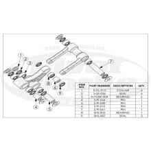 PIVOT WORKS Suzuki RM 125 05-07-250 05-09/RMZ 250 07-09-450 05-09 Linkage Repair Kit