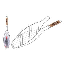 EDM 73869 Wood Handle Fish Grill