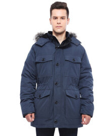 Rokka&Rolla men's Parka Jacket with Detachable Trim