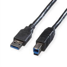 Компьютерные разъемы и переходники ROLINE 11.02.8869 USB кабель 0,8 m 3.2 Gen 1 (3.1 Gen 1) USB A USB B Черный