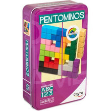 CAYRO Wooden Pentominos Game Metal Box